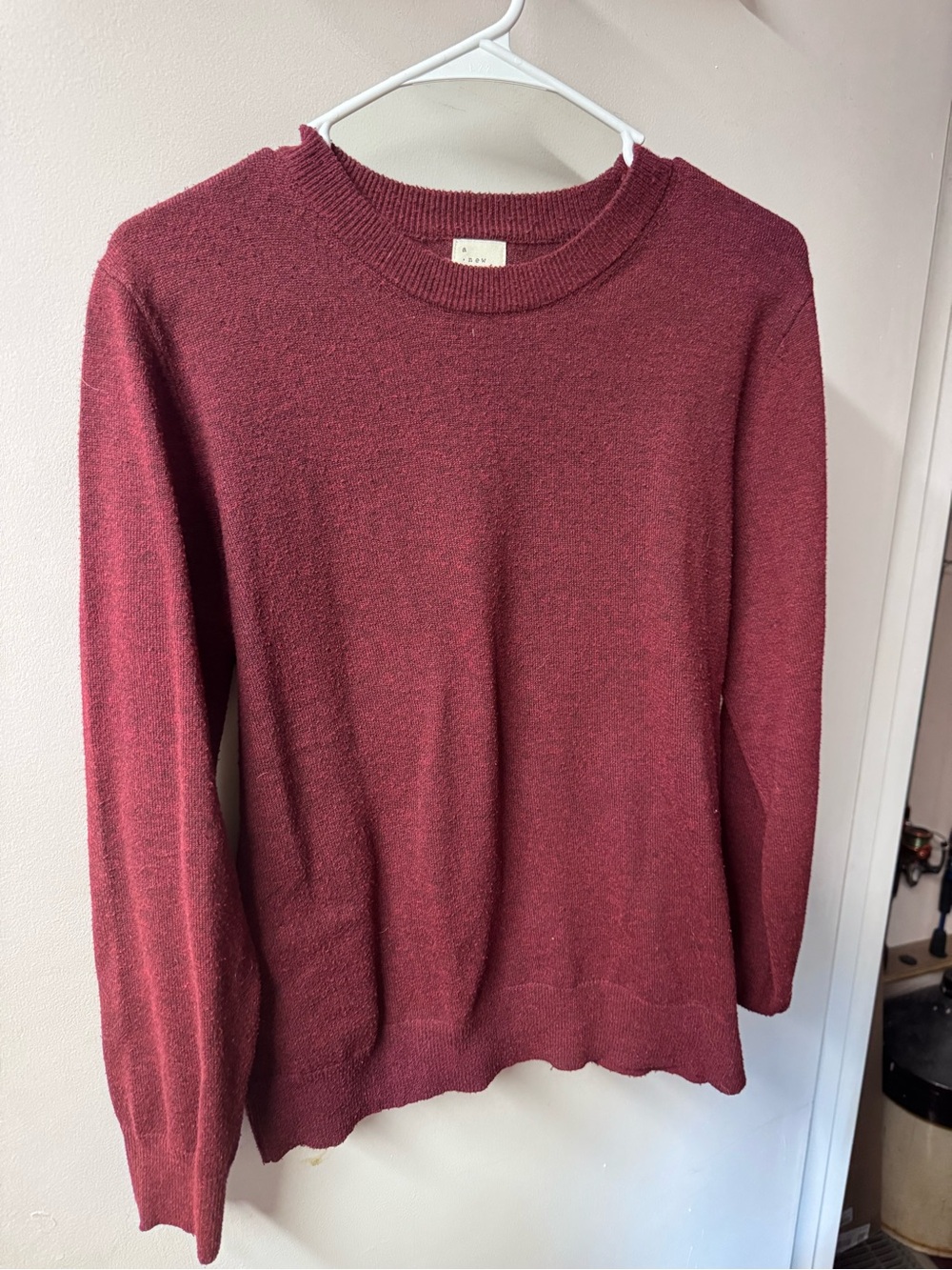 a new day Wine Crewneck Sweater